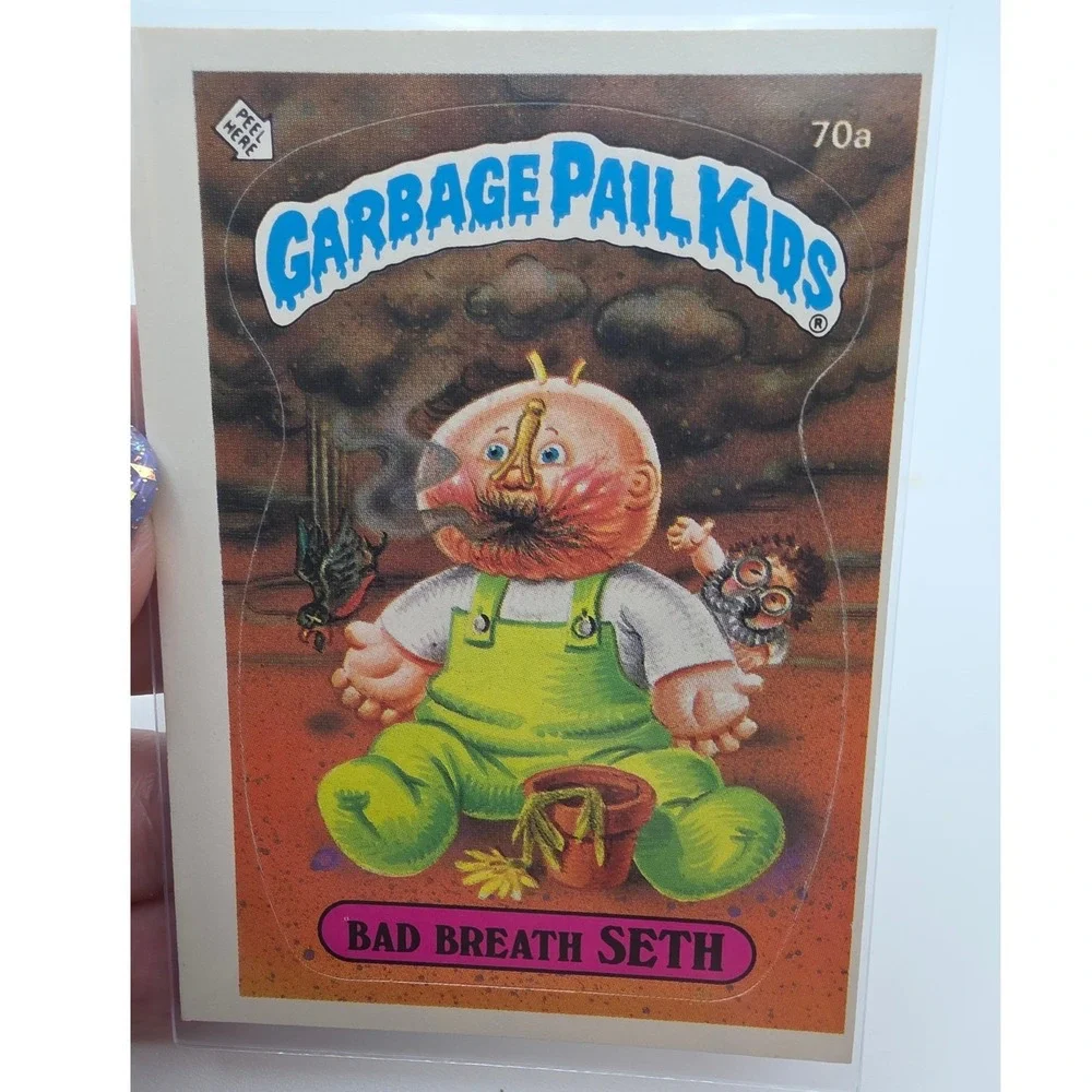 Topps Garbage Pail Kids OS2 Bad Breath Seth Good 70a Miscut